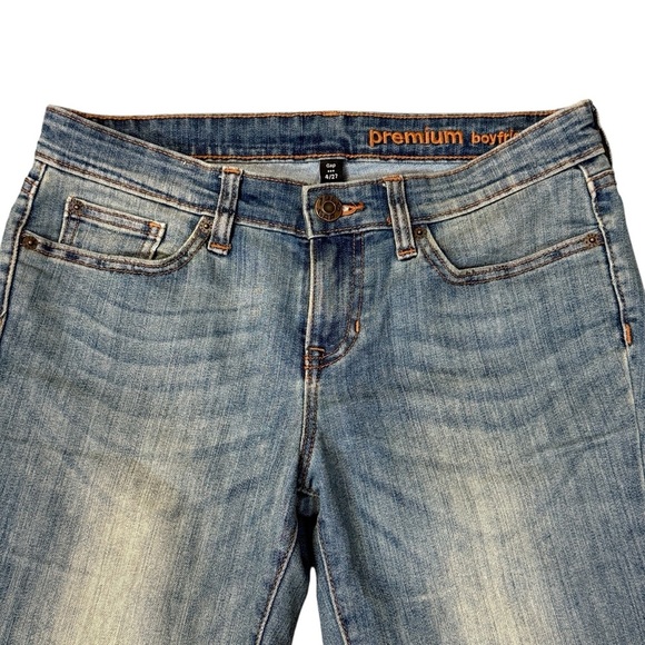 Gap Premium Boyfriend Cuffed Jeans Blue Size 4 / 27 #1827 - Picture 3 of 6